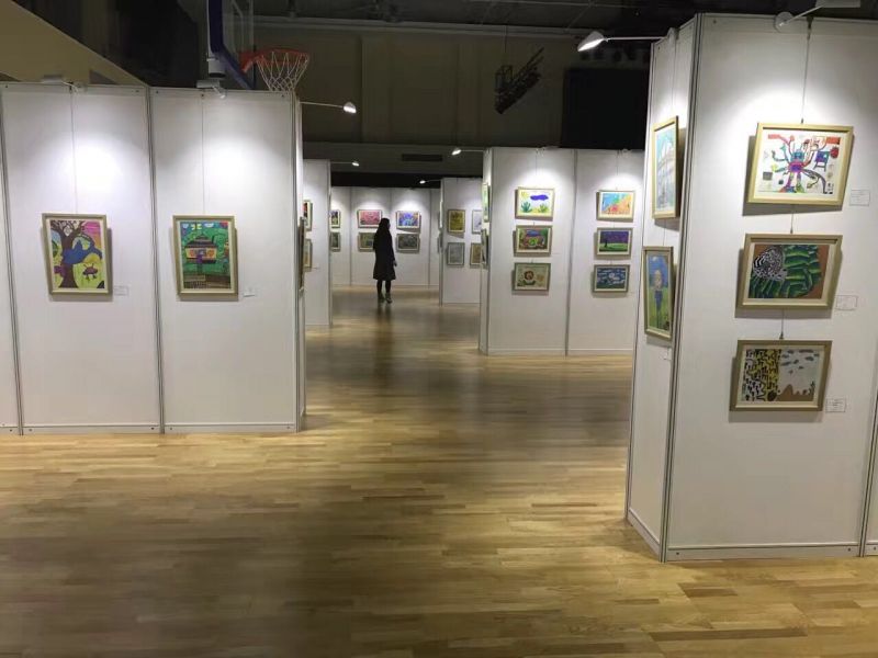 八棱柱挂画展板